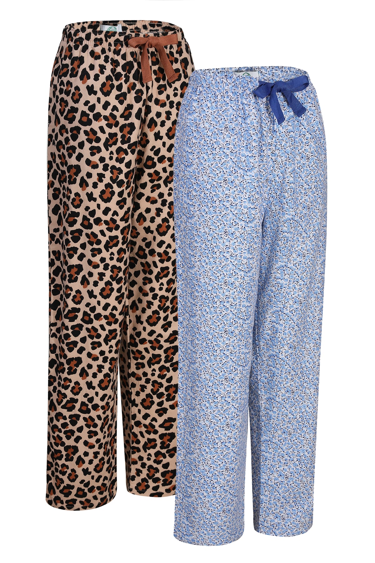 GLOBAL Cotton Flannel 2 Pack Women's Pajama Pants Sleepwear Sleep Pants,S-3XL